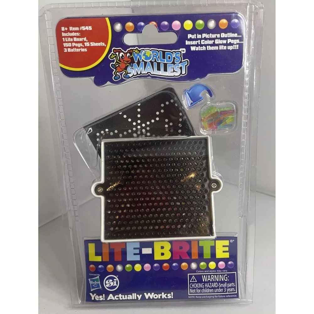 Hasbro Super‎ Impulse World's Smallest Lite Brite NEW Nostalgic Birthday Gift